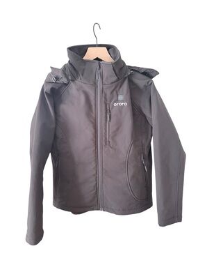 ORORO Women’s Heated Softshell Jacket S Battery Included Black Hood